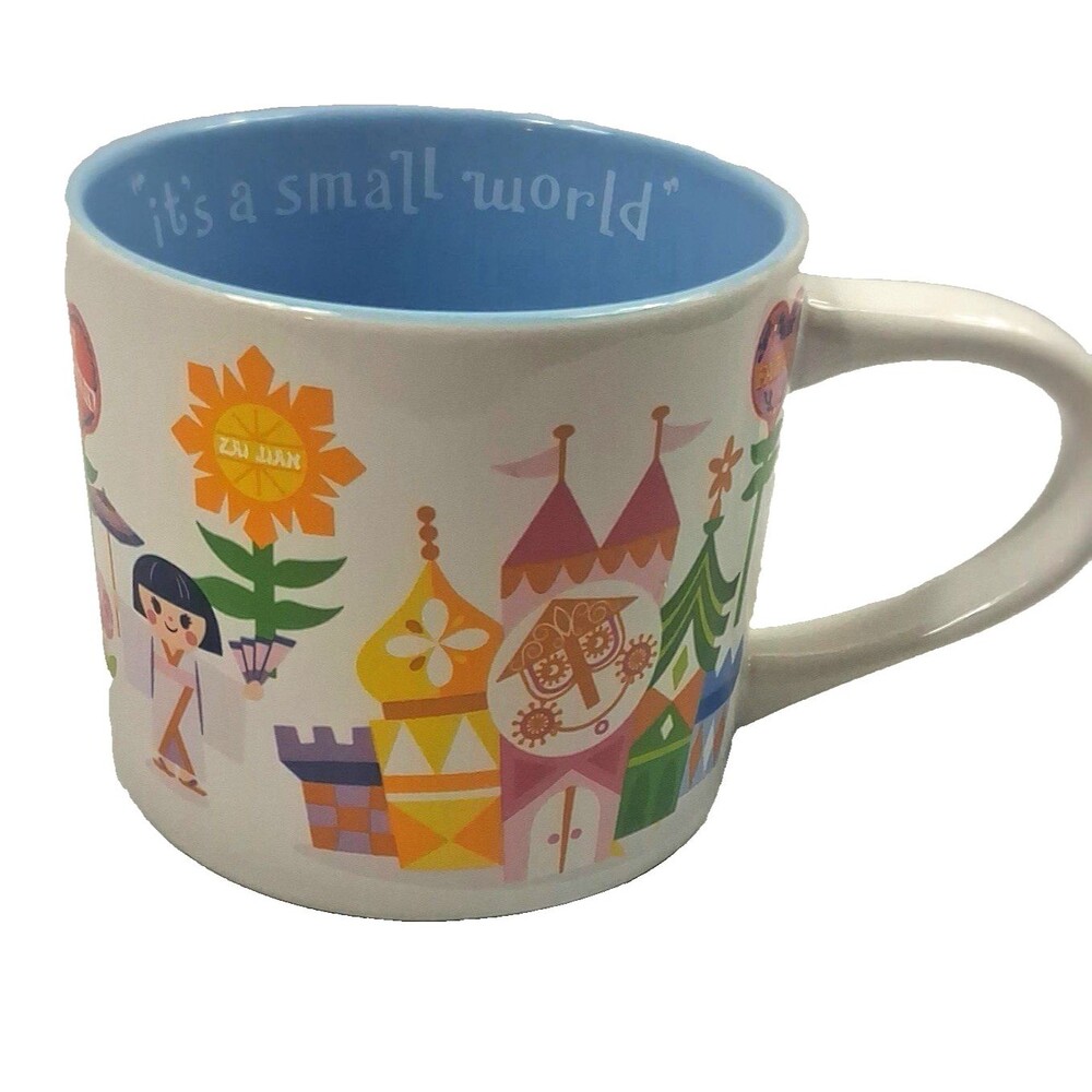 Disney Parks Authentic It's a Small World 16 oz Ceramic Mug Mary Blair Retired